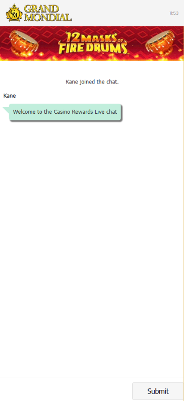 Grand Mondial Casino Retrieve password